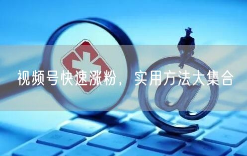 视频号快速涨粉，实用方法大集合